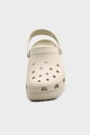 Crocs Classic Platform Clog W Logolu Çıkarılabilir Kayışlı Kadın Terlik 206750-2Y2 KEMİK