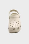Crocs Classic Platform Clog W Logolu Çıkarılabilir Kayışlı Kadın Terlik 206750-2Y2 KEMİK