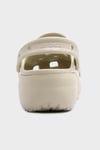 Crocs Classic Platform Clog W Logolu Çıkarılabilir Kayışlı Kadın Terlik 206750-2Y2 KEMİK