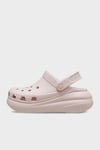Crocs Crush Clog Logolu Platform Taban Çıkarılabilir Kayışlı Kadın Terlik 207521-6UR PUDRA