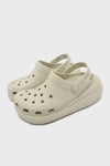 Crocs Crush Clog Logolu Platform Taban Çıkarılabilir Kayışlı Unisex Terlik 207521-2Y2 KEMİK