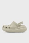 Crocs Crush Clog Logolu Platform Taban Çıkarılabilir Kayışlı Unisex Terlik 207521-2Y2 KEMİK