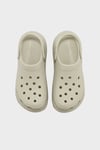 Crocs Crush Clog Logolu Platform Taban Çıkarılabilir Kayışlı Unisex Terlik 207521-2Y2 KEMİK