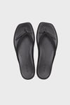 Crocs Miami Flip Logolu Parmak Arası Kadın Terlik 211435-001 SİYAH