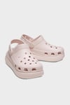 Crush Clog Logolu Platform Taban Çıkarılabilir Kayışlı Kadın Terlik 207521-6UR PUDRA