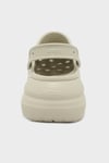 Crush Clog Logolu Platform Taban Çıkarılabilir Kayışlı Unisex Terlik 207521-2Y2 KEMİK