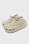 Crush Clog Logolu Platform Taban Çıkarılabilir Kayışlı Unisex Terlik 207521-2Y2 KEMİK