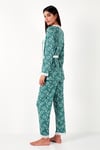 Dantelli Regular Fit Sabahlıklı İp Askılı Kadın Pijama Takımı 65780118 YEŞİL