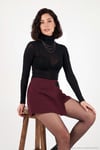 Dar Kalıp Balıkçı Yaka İnce Kadın Bluz 5866880 SİYAH
