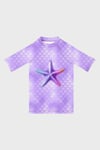 Delicate Baskılı Uv Korumalı Kısa Kollu Mayo Kız Çocuk T Shirt ST2612000001 LİLA