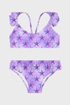 Delicate Kolay Kuruyan Uv Korumalı Fırfırlı Kız Çocuk Bikini SB2611000105 LİLA