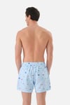 Deniz Şortu All Over Cepli Erkek Mayo Short JFSSSW30STRIPES MAVİ-BEYAZ