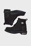 Deri Gibson Hakiki Deri Kadın Bot 025G100109 Black Nubuk