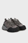 Deri Karışımlı Bağcıklı Sneaker Kadın Ayakkabı 679-350354B2 KOYU GRİ