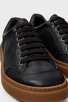 Deri Sneaker Erkek Ayakkabı K101105-010 SİYAH
