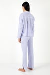 Desenli Rahat Kesim Bol Paça Yazlık Kadın Pijama Takımı 6110014 LİLA