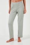 Desenli Regular Fit Gömlek Yaka Kadın Pijama Takımı 65750101 MİNT