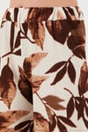 Desenli Regular Fit Truvakar Kol V Yaka Alt-Üst Kadın Takım 5865357 CAMEL