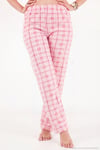 Desenli Yumuşak Dokulu Kışlık Polar Kadın Pijama Takımı 6575031 PEMBE