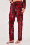 Desenli Yumuşak Dokulu Regular Fit Apaş Yaka Beli Lastikli Rahat Kadın Pijama Takımı 65720501 KIRMIZI-YEŞİL