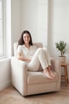 Desenli Yumuşak Dokulu Regular Fit Düğmeli Kısa Kollu Kadın Pijama Takımı 65750101Y EKRU-YEŞİL