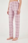Desenli Yumuşak Dokulu Regular Fit Düğmeli Kısa Kollu Kadın Pijama Takımı 65750101Y PUDRA