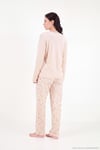 Desenli Yumuşak Dokulu Uzun Kollu Kadın Pijama Takımı 65750155 SOMON