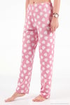 Desenli Yumuşak Dokulu Uzun Kollu Kadın Pijama Takımı 65750155 PUDRA