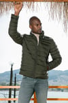 Dik Yaka Fermuarlı Cepli Slim Fit Şişme Erkek Mont 649002 HAKİ