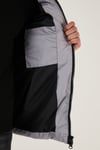 Dik Yaka Fermuarlı Suya ve Rüzgara Karşı Dayanıklı Slim Fit Şişme Erkek Mont 649004 AÇIK GRİ