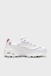 D'Lites Deri Logolu Kalın Taban Sneaker Kadın Ayakkabı 13145 WTRG Beyaz-Pembe-Altın