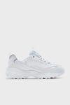 D'Lites-Finest Pick Logolu Hakiki Deri Sneaker Kadın Ayakkabı 150038 WHT BEYAZ