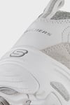 D'Lites - Glimmer Eve Deri Logolu Sneaker Kadın Ayakkabı 13155 WSL BEYAZ-GÜMÜŞ