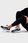 D'Lites Logolu Kalın Taban Sneaker Kadın Ayakkabı 11930 BKW SİYAH-BEYAZ