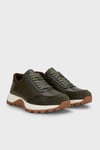 Dokulu Deri Bağcıklı Sneaker Erkek Ayakkabı 15224165T1 HAKİ