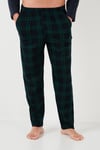 Ekoseli Pamuklu Beli Lastikli Regular Fit Uzun Kollu Erkek Pijama Takımı 6572003 LACİVERT