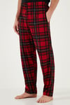 Ekoseli Pamuklu Regular Fit Kısa Kollu Erkek Pijama Takımı 60961007 SİYAH