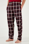 Ekoseli Pamuklu Regular Fit Kısa Kollu Erkek Pijama Takımı 60961007 BORDO