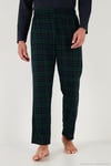 Ekoseli Regular Fit Yüksek Bel Cepli Bisiklet Yaka Erkek Pijama Takımı 6574002 LACİVERT