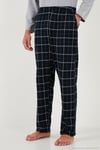 Ekoseli Regular Fit Yüksek Bel Cepli Bisiklet Yaka Erkek Pijama Takımı 6574002 GRİ