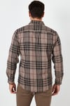 Ekoseli Uzun Kollu Slim Fit Kışlık Erkek Gömlek CF21W112844 CAMEL