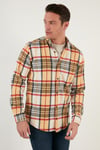 Ekoseli Uzun Kollu Slim Fit Kışlık Erkek Gömlek CF21W112844 HARDAL