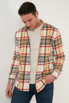 Ekoseli Uzun Kollu Slim Fit Kışlık Erkek Gömlek CF21W112844 HARDAL