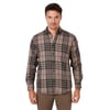 Ekoseli Uzun Kollu Slim Fit Kışlık Erkek Gömlek CF21W112844 CAMEL