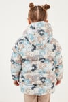 Ekstra Dolgulu İçi Yumuşak Polarlı Kapüşonlu Şişme Unisex Çocuk Mont 5763008 BEJ