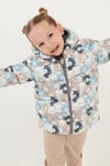 Ekstra Dolgulu İçi Yumuşak Polarlı Kapüşonlu Şişme Unisex Çocuk Mont 5763008 BEJ