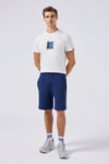 Ellesse % 100 Pamuk Regular Fit Bisiklet Yaka Baskılı Erkek T Shirt 6SM5025-OF BEYAZ