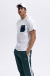 Ellesse % 100 Pamuk Regular Fit Bisiklet Yaka Göğüs Cepli Erkek T Shirt EM362-OF BEYAZ