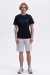 Ellesse % 100 Pamuk Regular Fit Bisiklet Yaka Logolu Erkek T Shirt EM589-BK SİYAH