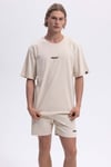 Ellesse % 100 Pamuk Regular Fit Bisiklet Yaka Logolu Erkek T Shirt EM391-ECR EKRU